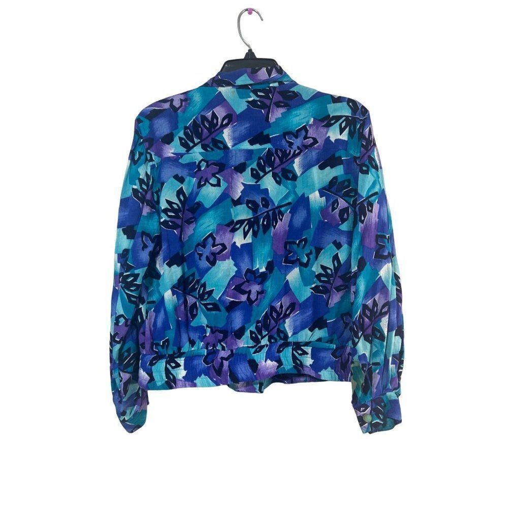 Vintage Laura's Janine Lett‎ Petite COLLECTION 100% rayon blazer - Picture 3 of 10